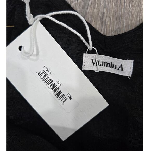 NWT Vitamin A Linen Romper Size 8/M - Picture 2 of 4